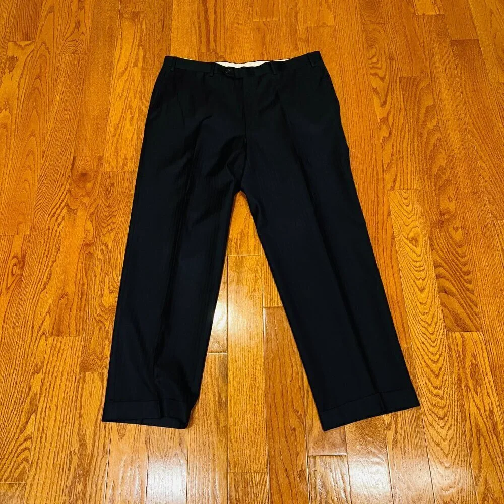 Canali | Suits & Blazers | Canali Navy Blue Striped Wool 2 Pc Suit ...